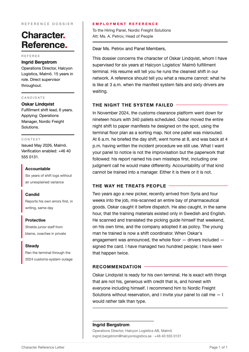 Minimalist grid character reference letter